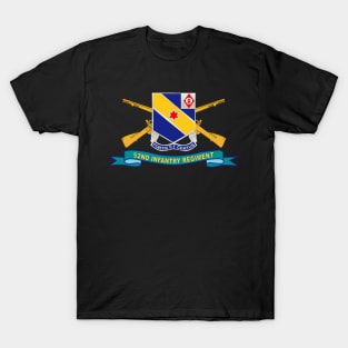 52nd Infantry Regiment - DUI w Br - Ribbon X 300 T-Shirt